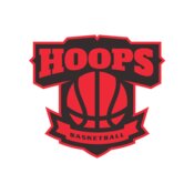 Hoops Basketball logo template 